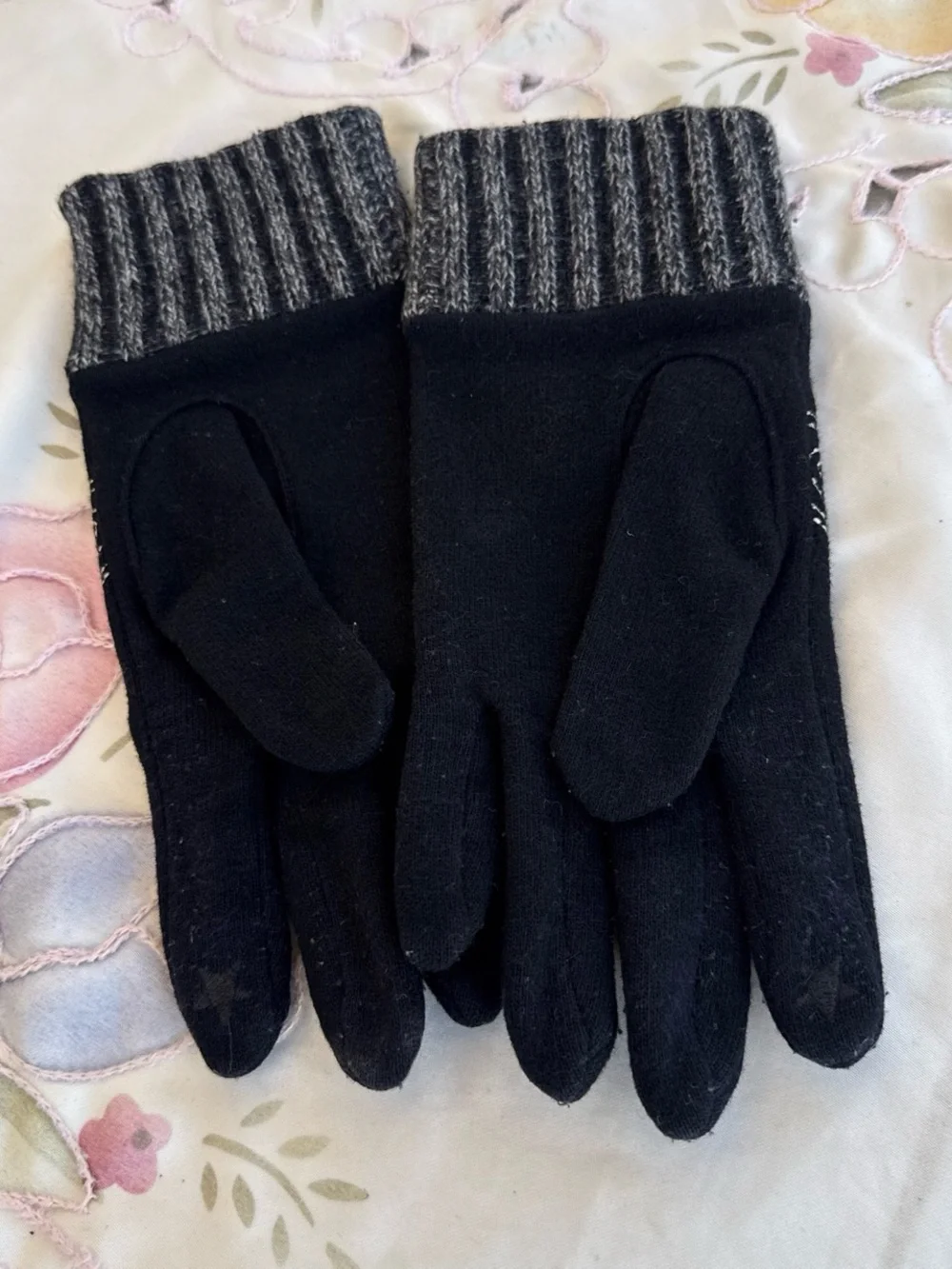 Y2K Vivienne Westwood Orb Embroidered Knit Gloves